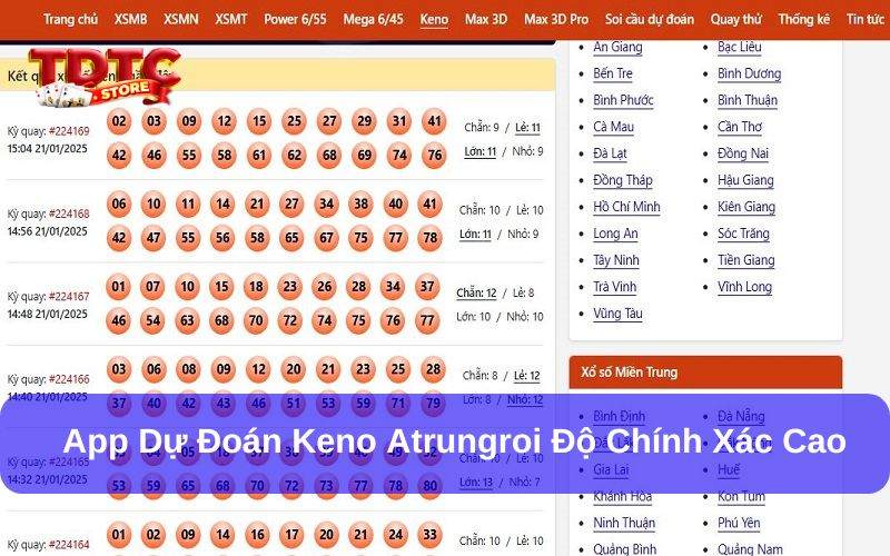 Top 3+ app dự đoán Keno độ chính xác cao được yêu thích 3 App dự đoán Keno Atrungroi độ chính xác cao