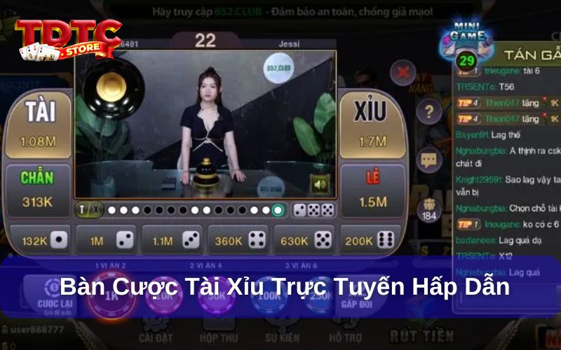Top game tài xỉu xanh chín, hot nhất tại Việt Nam 2025 4 Bàn cược tài xỉu trực tuyến hấp dẫn