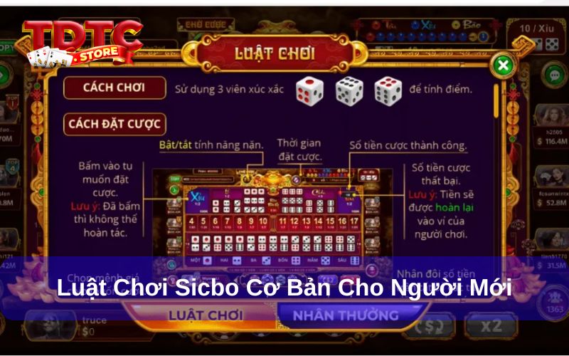 Thông Tin Nguồn Gốc, Cách Chơi Sicbo Dành Cho Người Mới 3 Luật chơi cơ bản của trò Sicbo