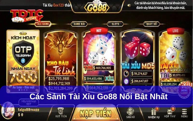 Tài xỉu Go88: Review từ A – Z cho các tân thủ tham khảo ngay 2 Tài xỉu Go88 sở hữu nhiều thể loại khác nhau rất ấn tượng