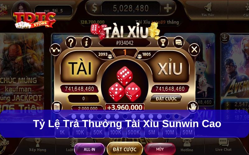 Tài xỉu Sunwin – Game đổi thưởng hấp dẫn, cách chơi đơn giản 2 Tiền thưởng khi chơi tài xỉu Sunwin nhận về khủng